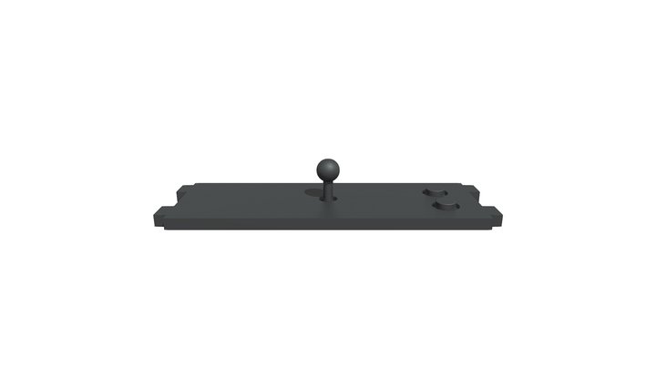 Desktop Arcade - 1 Player Control Panel 3D Model
