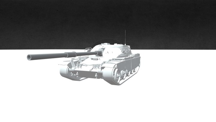 Chieftain a tank from game world of tanks 3D Model