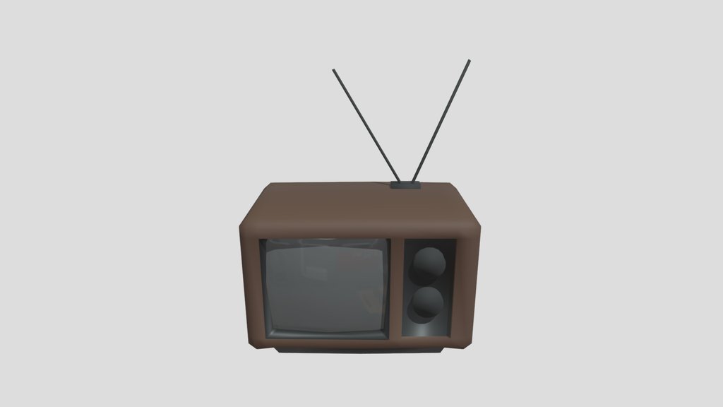 Old Television Lowpoly