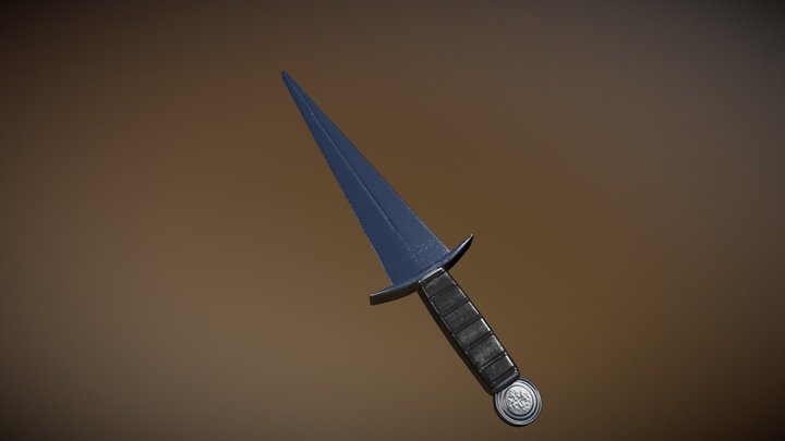 Medieval Dagger 3D Model