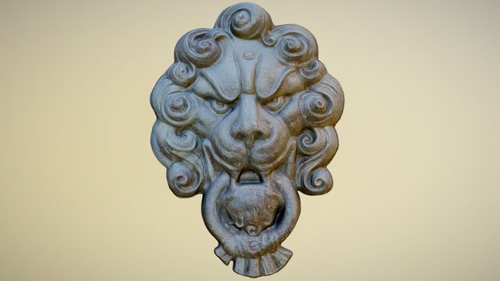 Lion Head Relief [derivative] – Free 3D Model STL