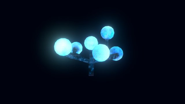 Low Poly Coral 02 3D Model