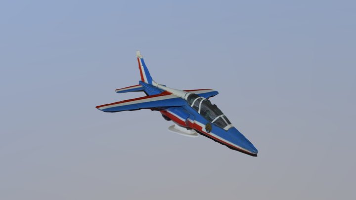 Alphajet Patrouille de France (Maquette) 3D Model