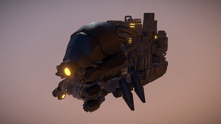 Dune Harkonnen Spice Harvester & Mobile Refinery 3D Model