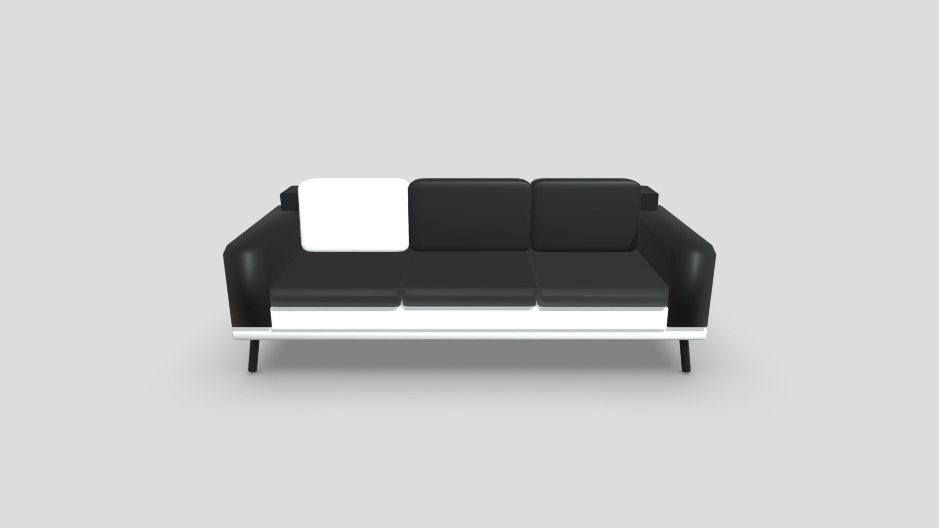 black and white sofa