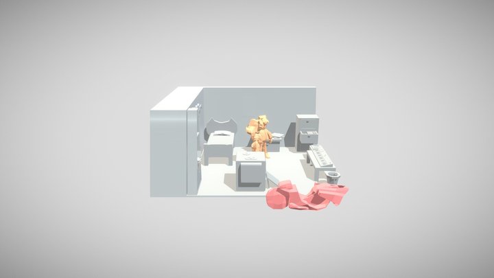 Scene FNF Fan Series 3D Model