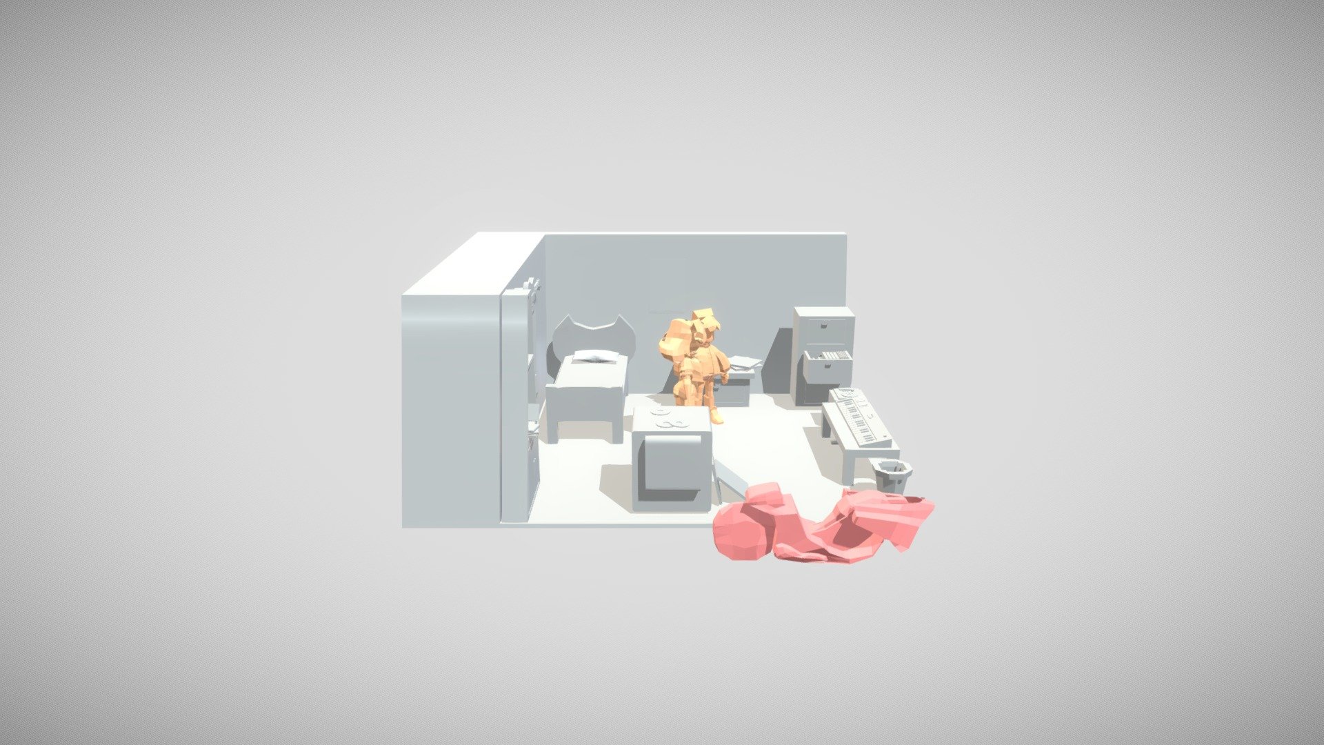 Scene FNF Fan Series — Sketchfab embed 3D viewer