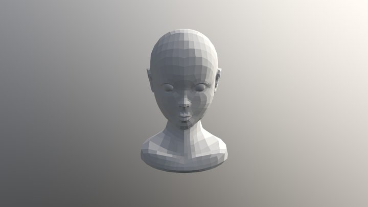 Cabeza- Retopolizada Estefania Hinostroza 3D Model