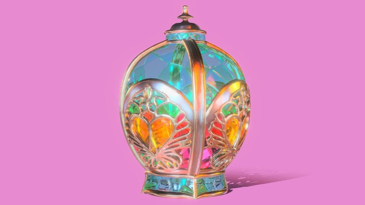Magical Girl Lamp 3D Model