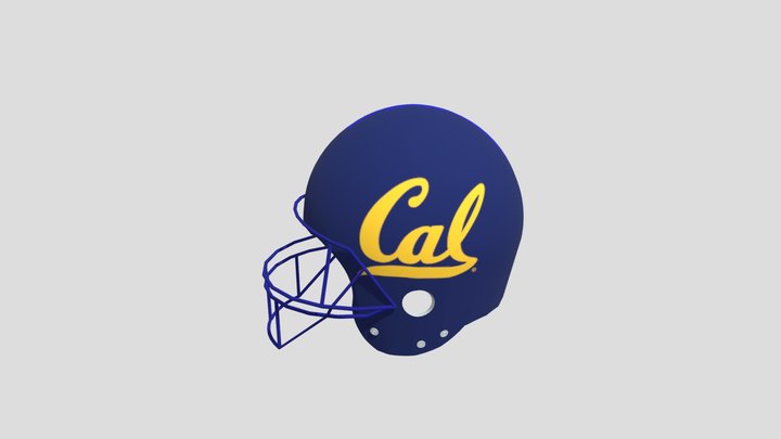 CAL Football Helm 3D Model