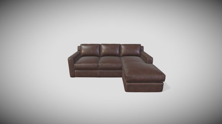 Leather Sofa 3D Model