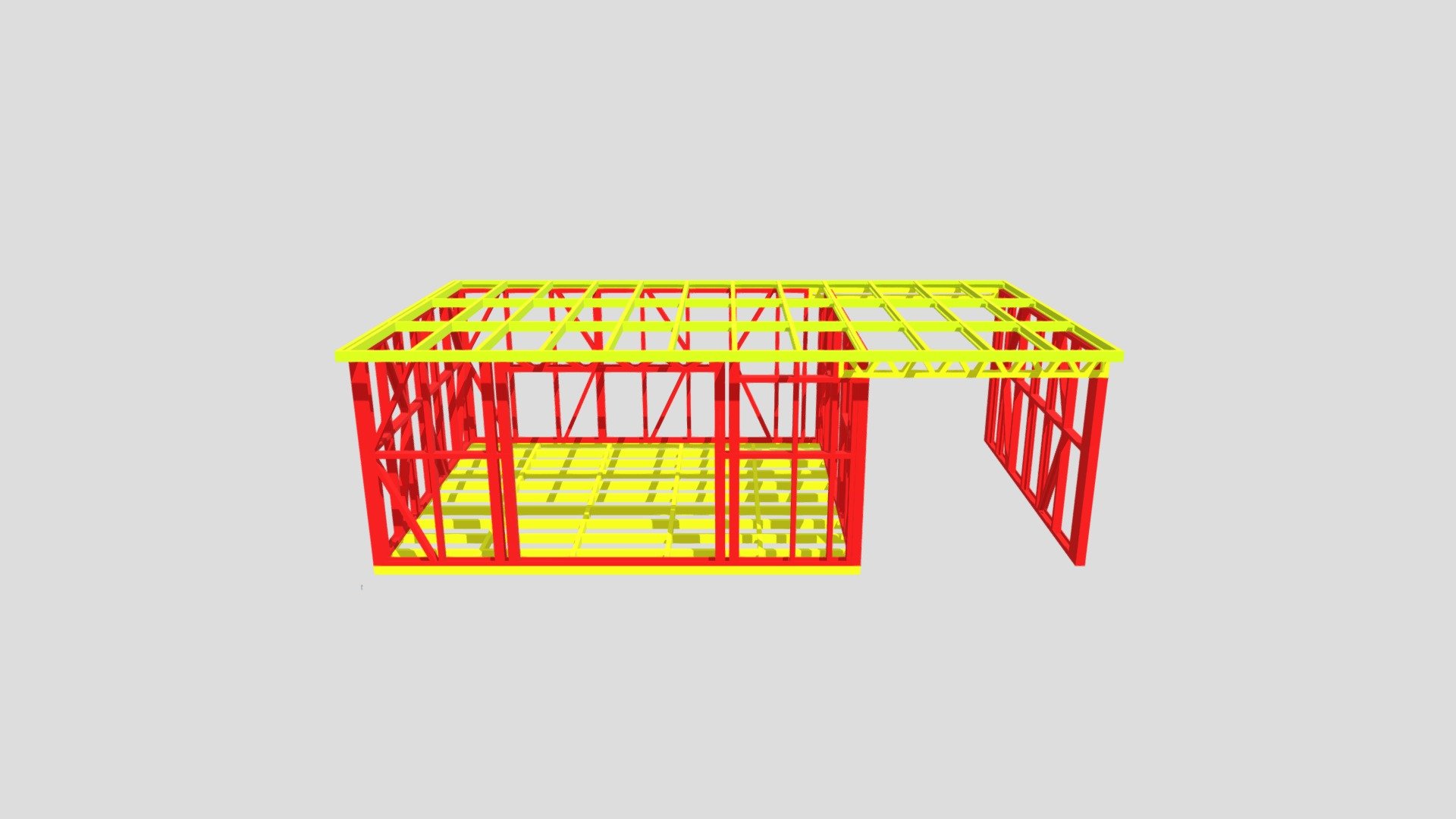 Lew Build 1 - 3D model by Steel Frame Buildings Ltd ...