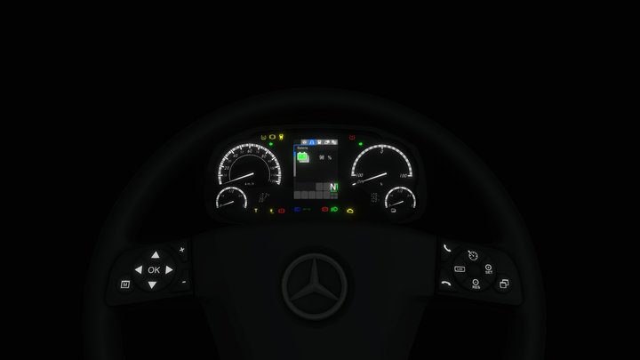 Painel Mercedes-Benz eO500U / eCitaro 3D Model