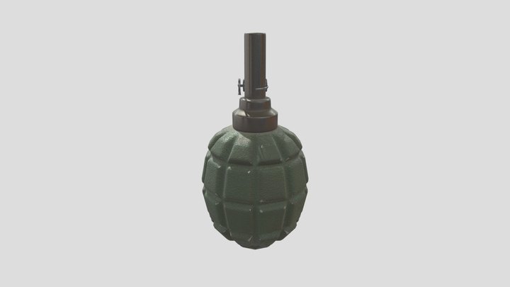 Russian F1 grenade 3D Model