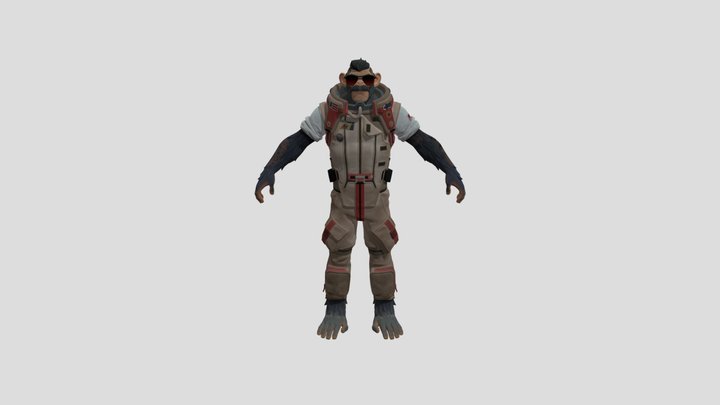J.B Chimpanski 3D Model