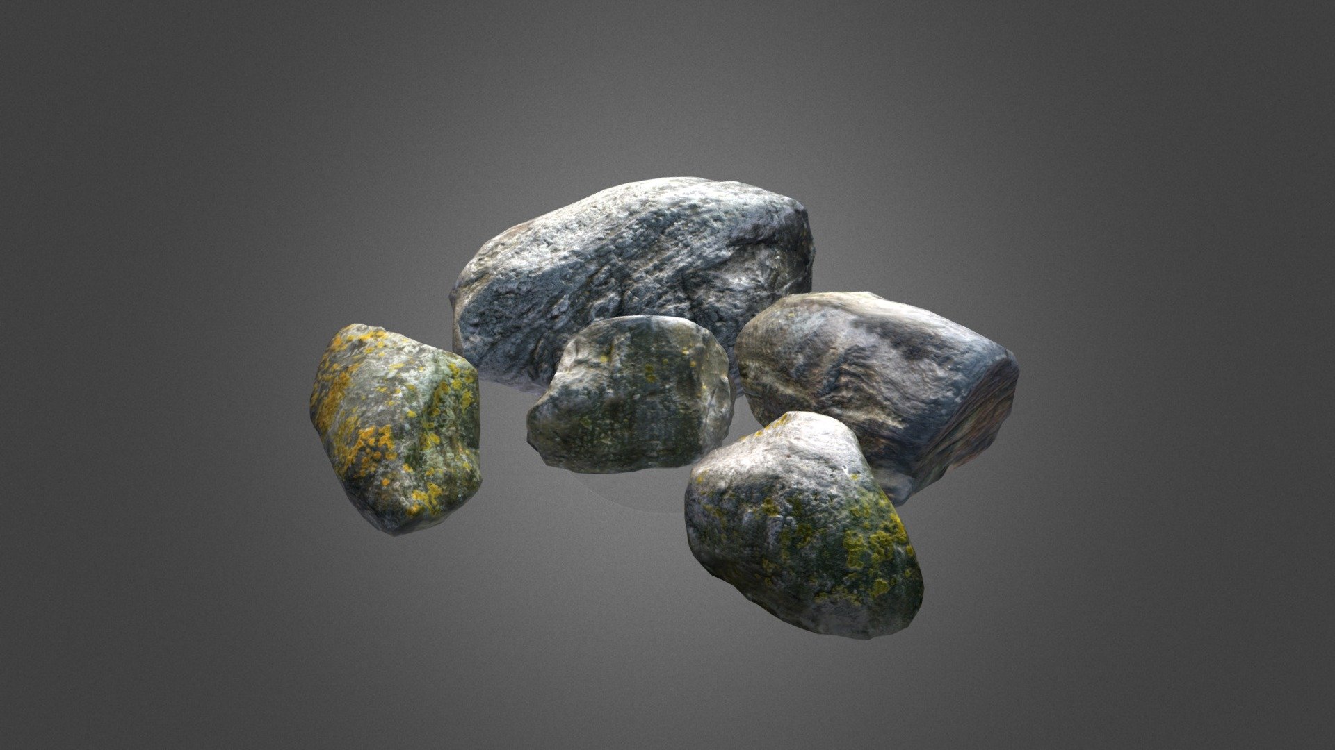 Rocking Stones 01-05 Pack - 3D model by Indants Studio (@Indants ...