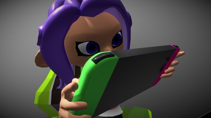 Octoling and the 3D Printer 3D Model