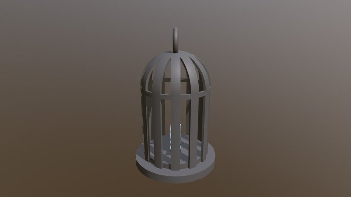 Caged Bird - Poetry 3D Model