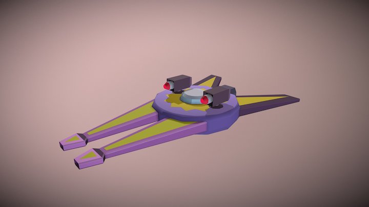 Spaceship: Rocker 3D Model