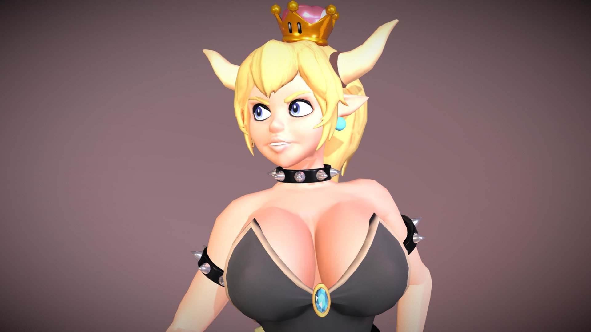 Bowsette 3d model