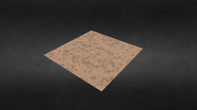 Sand with stones texture 3D Model