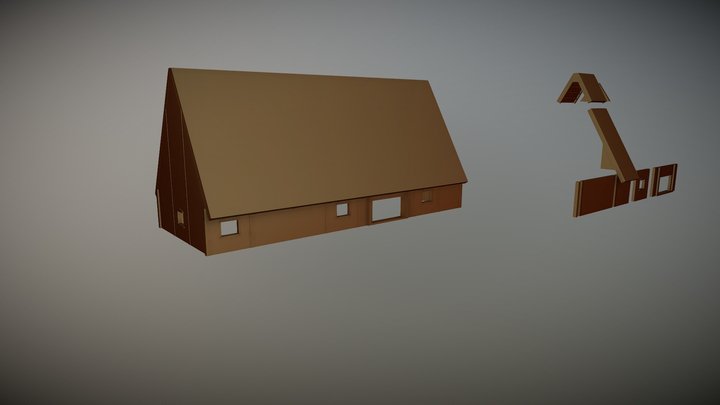 Blocking barn modular 3D Model