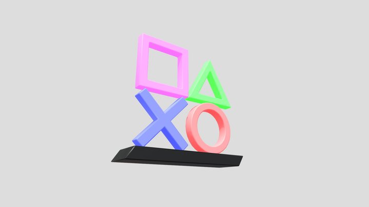 Playstation Decorative Lamp 3D Model