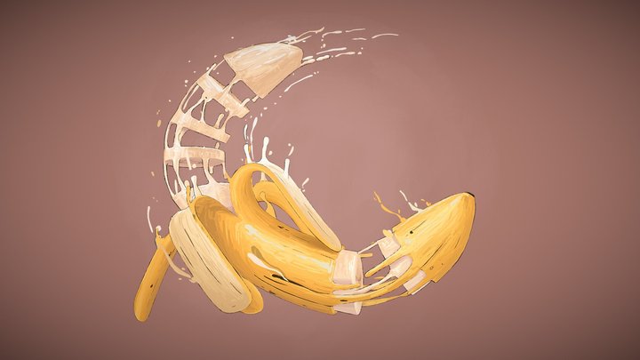 Vitamin bomb: The Banana bomb! 3D Model