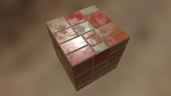 Piso de cerâmica 3D Model