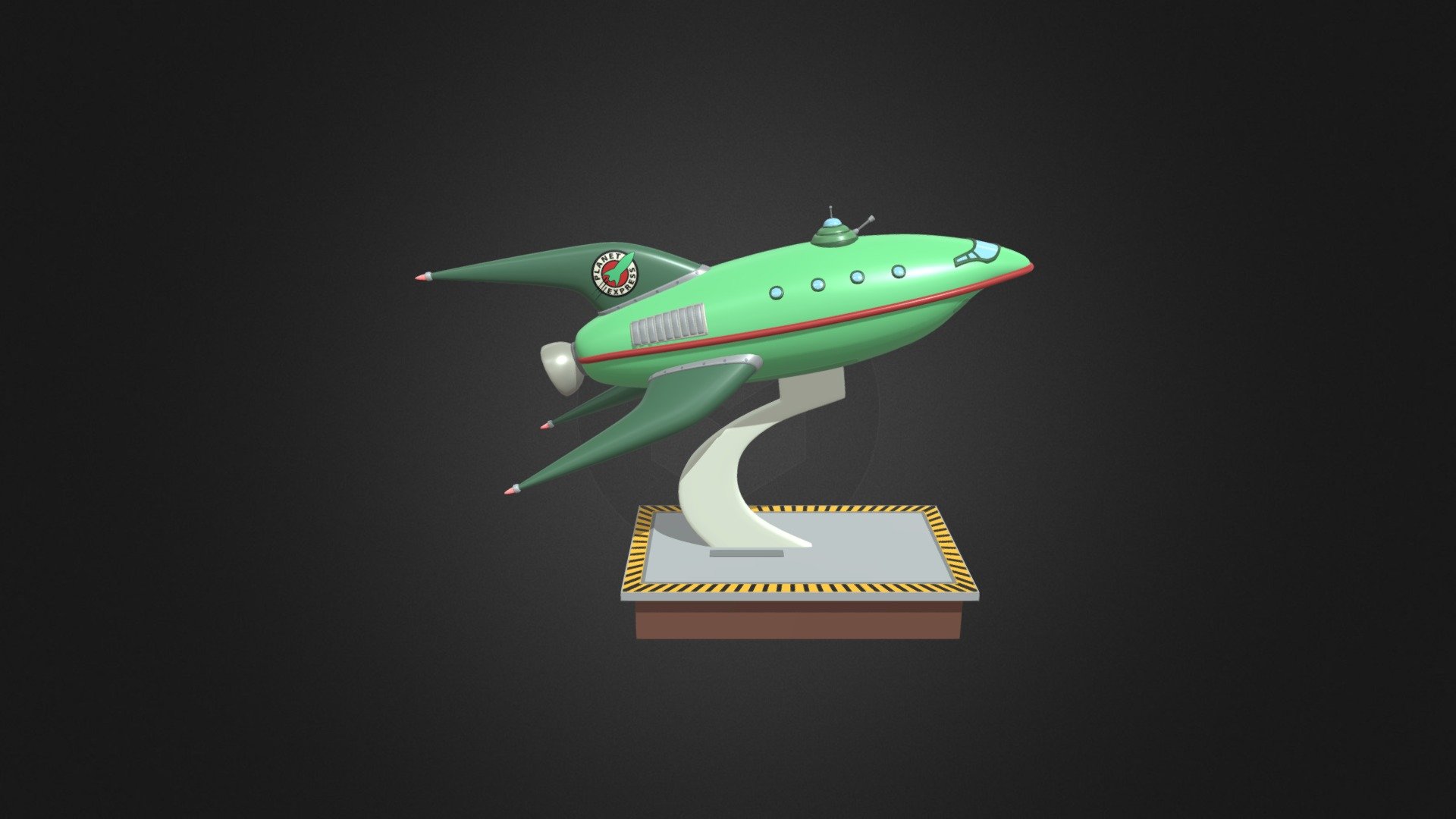 Futurama Express Ship Buy Royalty Free 3D model by burakonur99