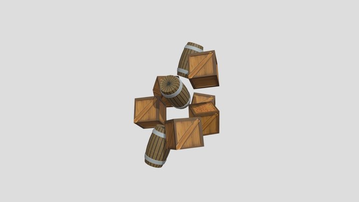Crates & Barrels 3D Model