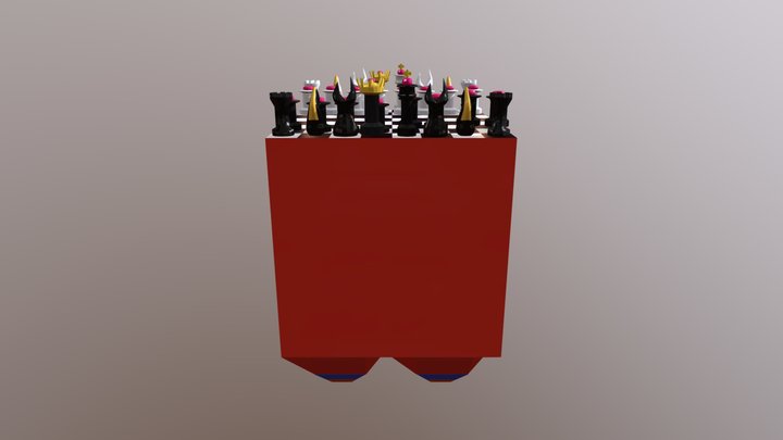 Chess Board Space Shuttle 3D Model