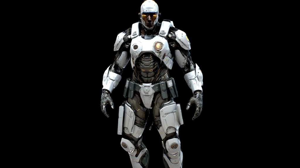 Cyborg Soldier SciFi Character