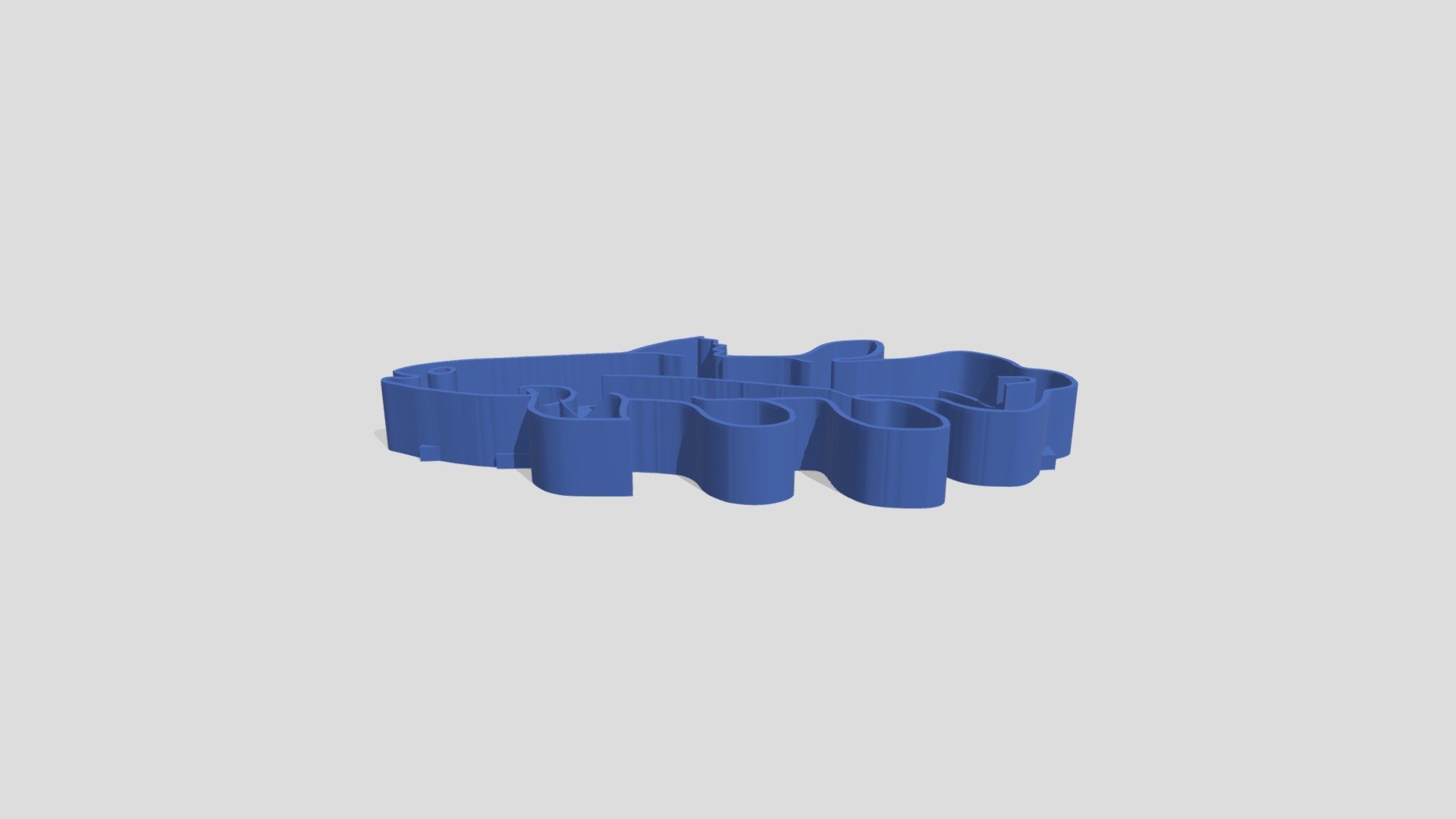 Coelacanth cookie cutter