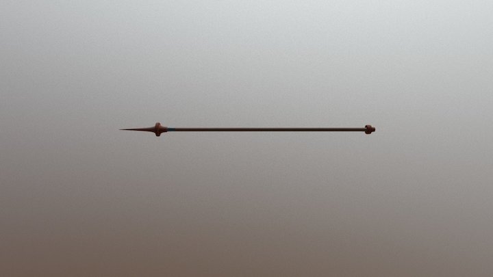 Medieval Polearm 3D Model