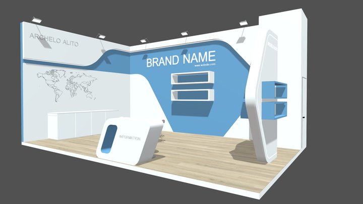 3d exhibition stand 3D Model