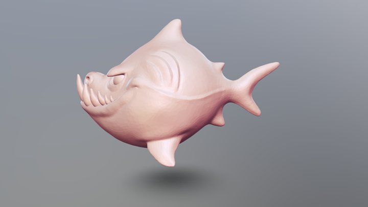 Sculpt Shark Exercise 3D Model
