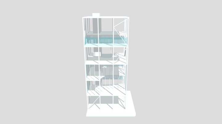Variation 9(Horizontal Voids):Shibaura House 3D Model