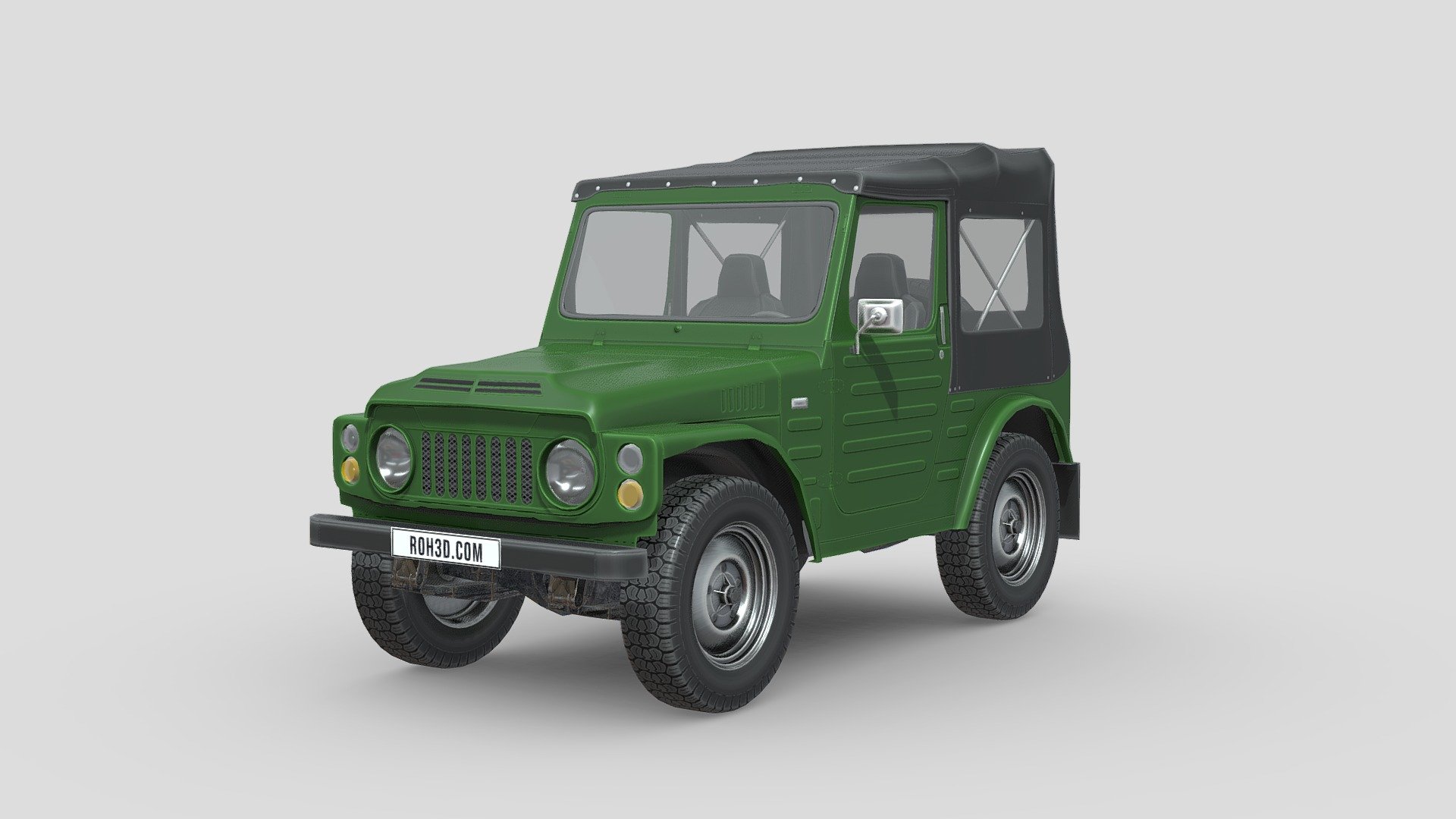 Low Poly Car - Suzuki Jimny 1977 - 3D model by ROH3D Low Poly Car - Suzuki Jimny 1977 - 3D model by ROH3D