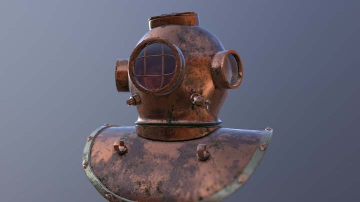 Diving Helmet 3D Model