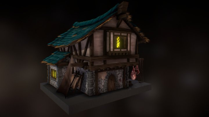 Tudor Village House 3D Model