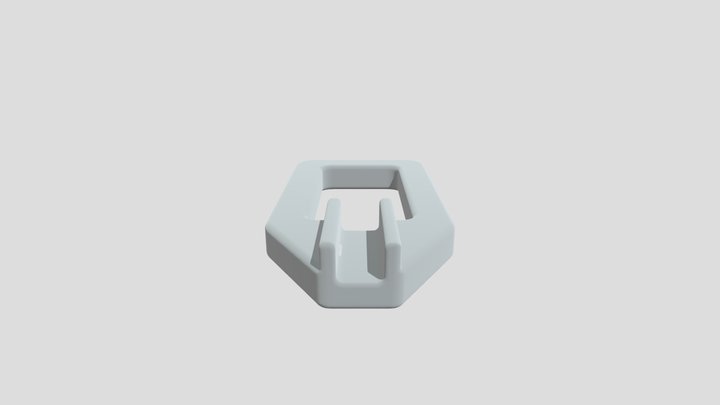 Blue Geometric Frame 3D Model