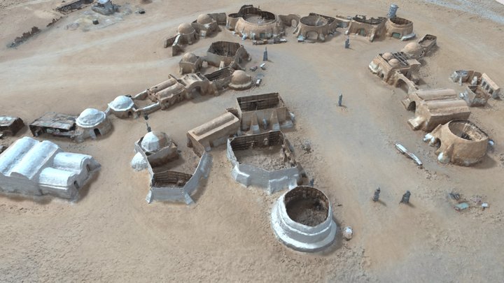 Star Wars Set, Tunisia - Mos Espa, Tattooine 3D Model