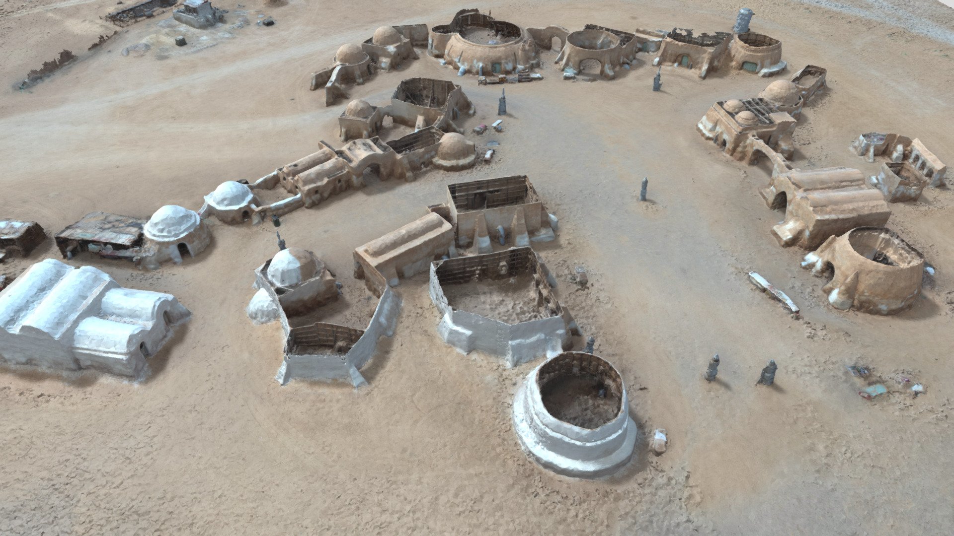 Star Wars Set, Tunisia - Mos Espa, Tattooine - Buy Royalty Free 3D ...