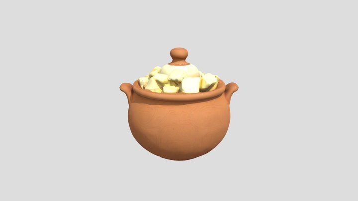 Zelda clay large pots 3D Model