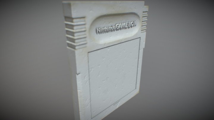 GBC Cartridge - Texture Mapped 3D Model