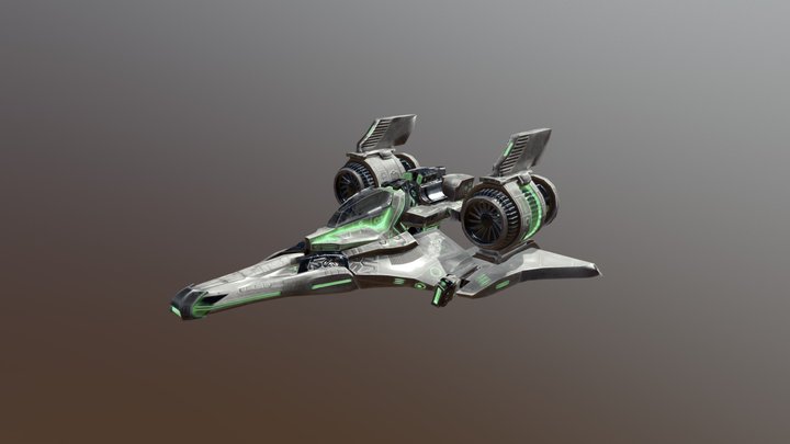 A-IR Wing - Rebel Grey Skin 3D Model