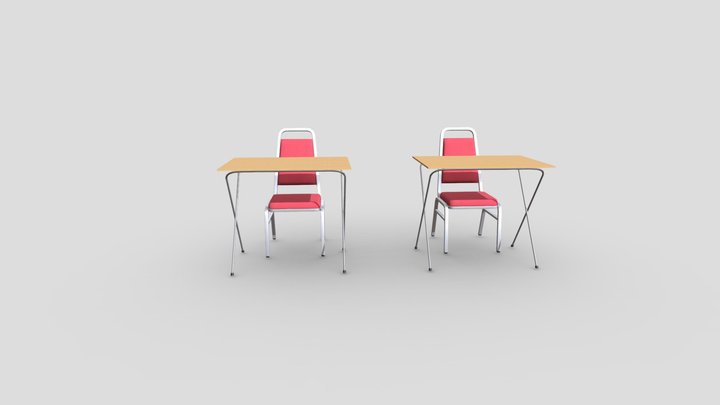Banchi_ Di_ Scuola 3D Model