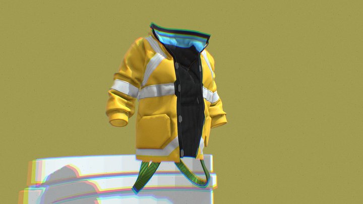 CYBERPUNK Edge Runner - David Jacket 3D Model