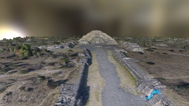 Pirámide de la Luna, Teotihuacan. 3D Model